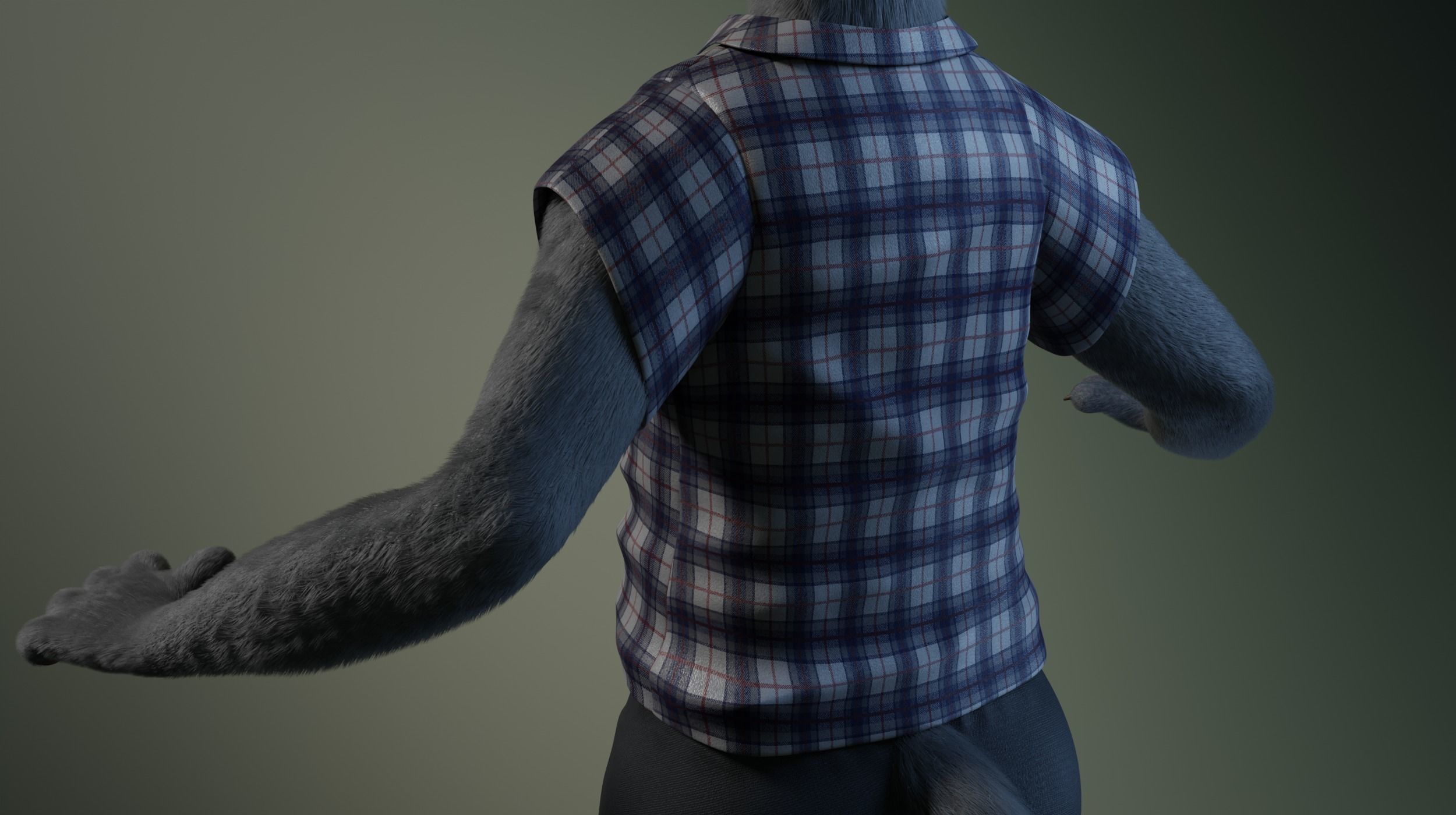 Tasha Anthro Panther 3D model_33