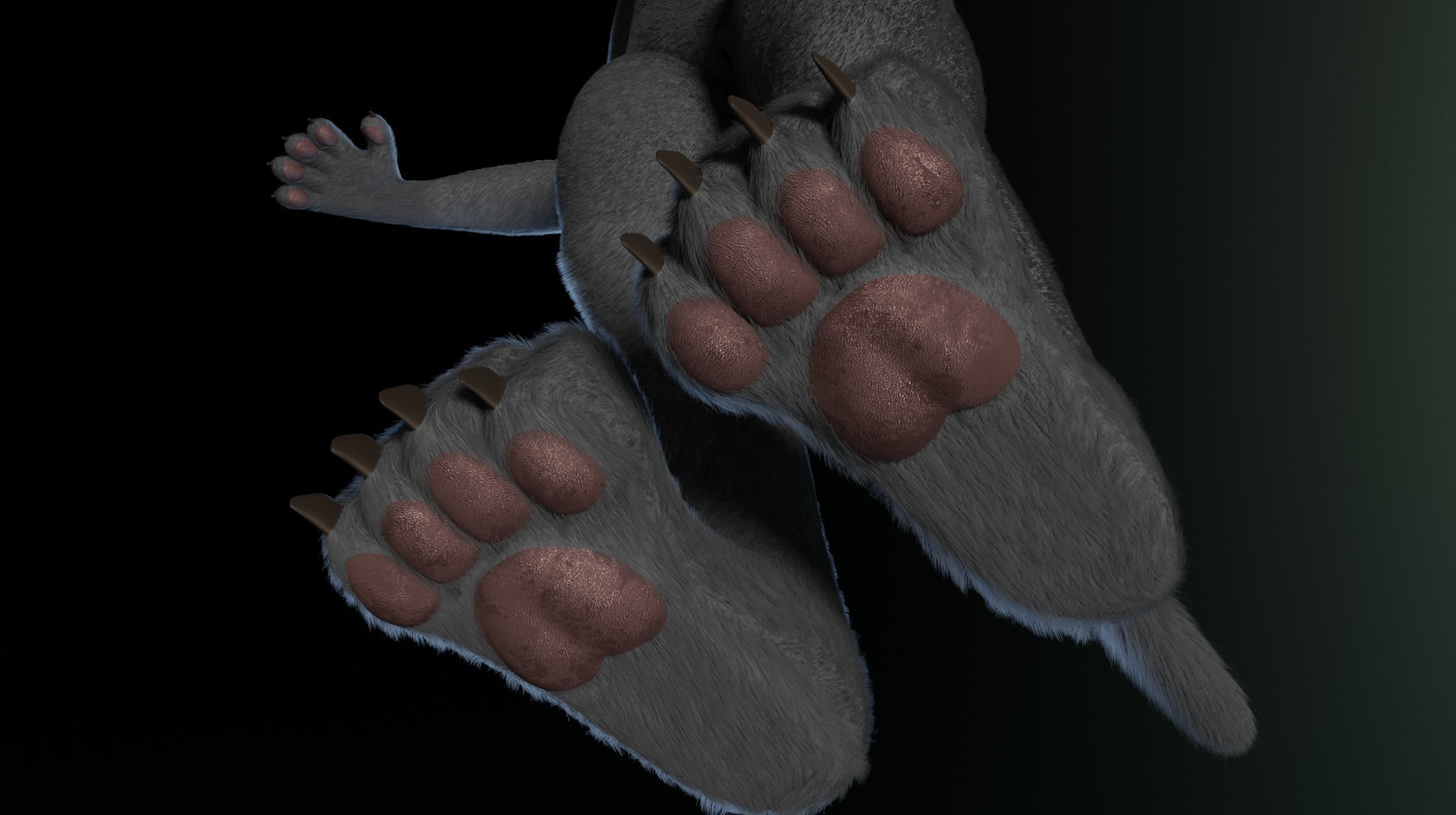 Tasha Anthro Panther 3D model_13