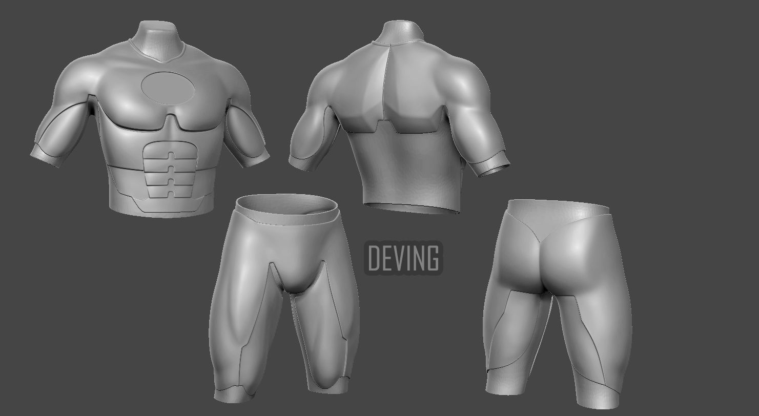 BATMAN RETURNS SUIT 3D PRINTABLE KIT 3D print model_4