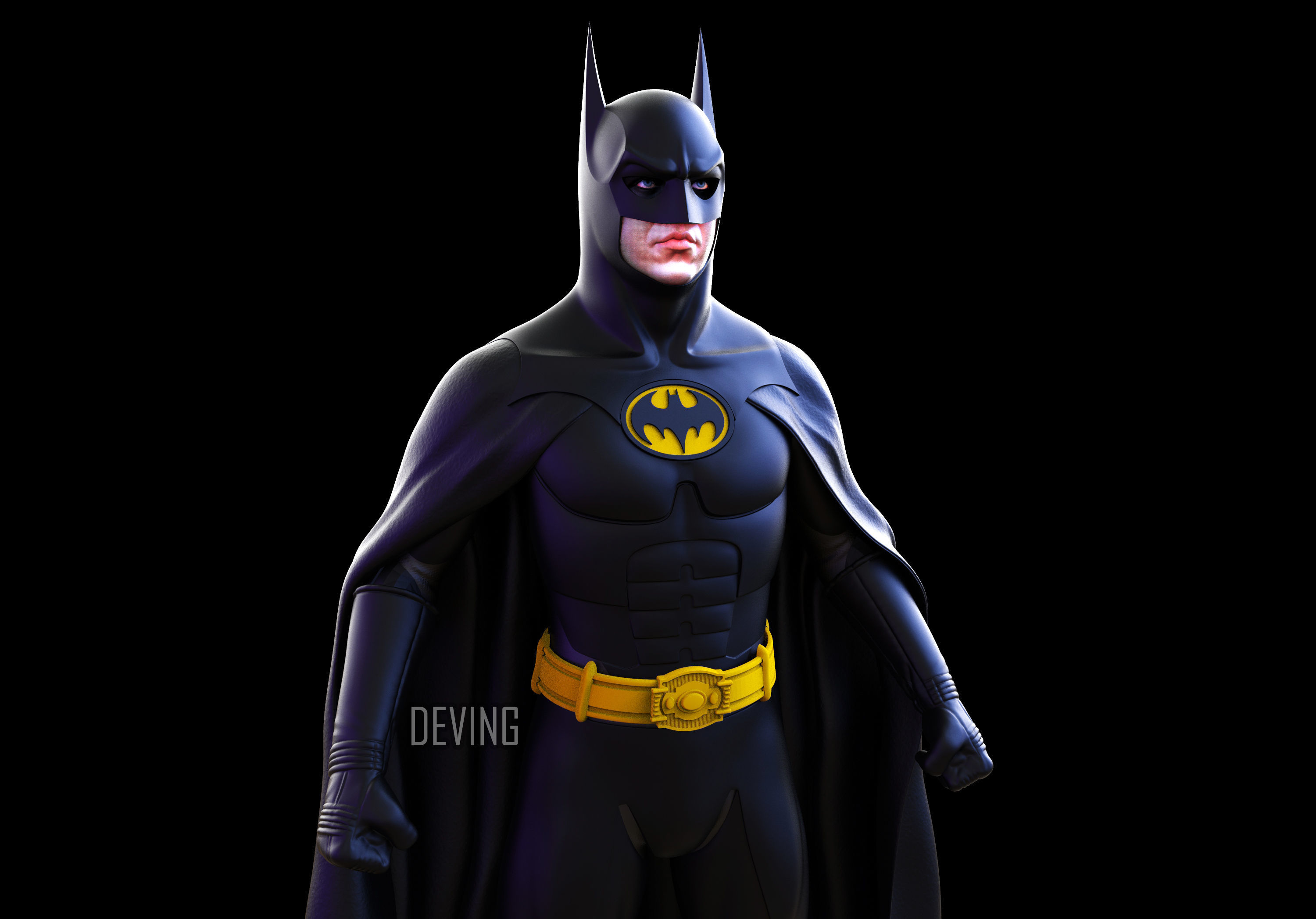 BATMAN RETURNS SUIT 3D PRINTABLE KIT 3D print model_1