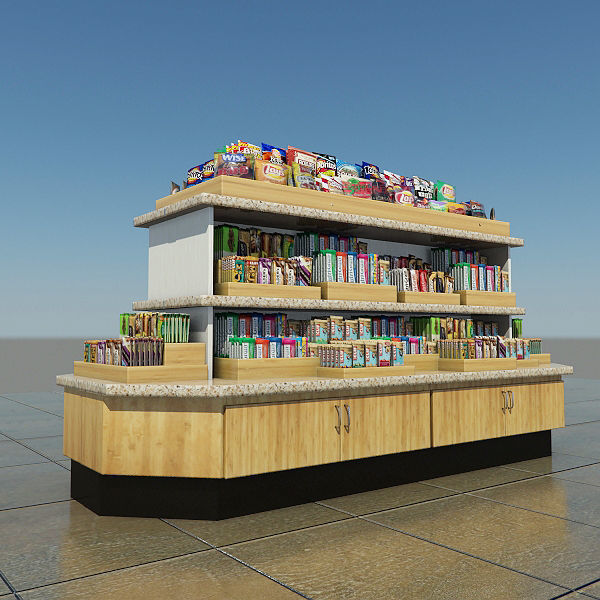 Snack Merchandise Island 3D model_1