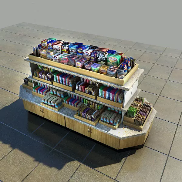 Snack Merchandise Island 3D model_0