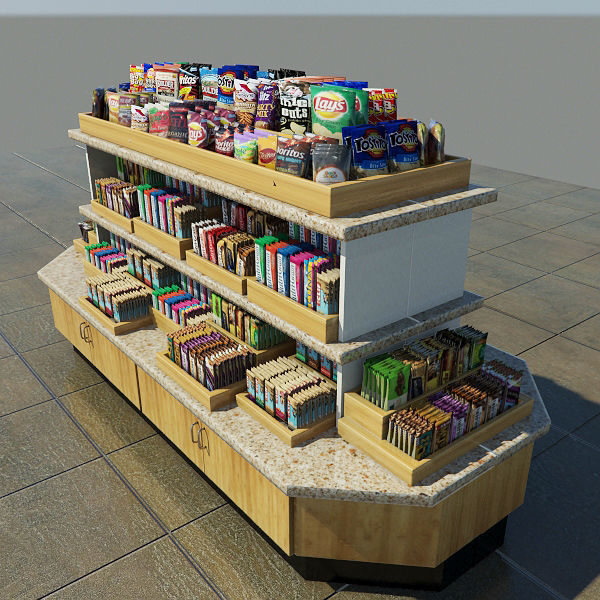 Snack Merchandise Island 3D model_2