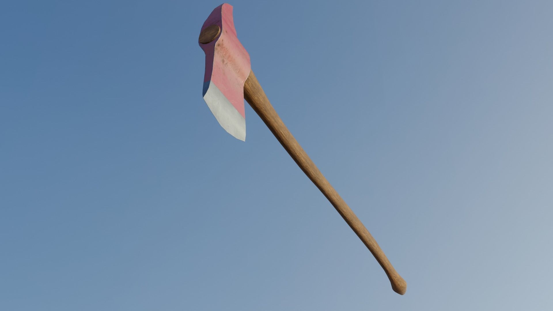 Fire Axe Low-poly 3D model_13