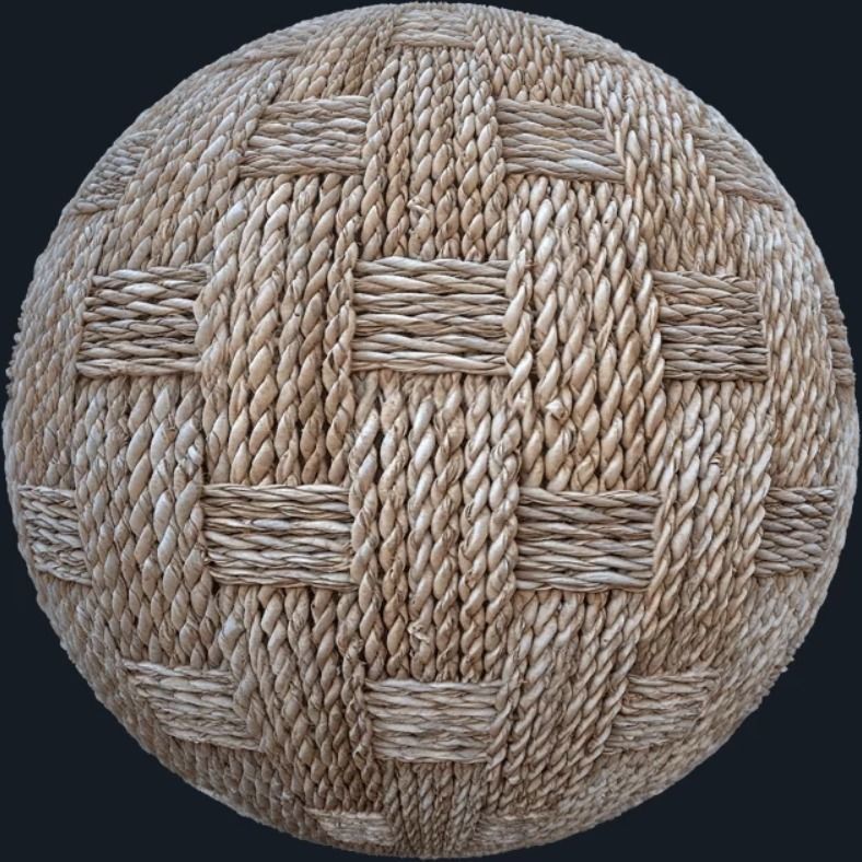 Wicker Straw - PBR Materials Texture_3