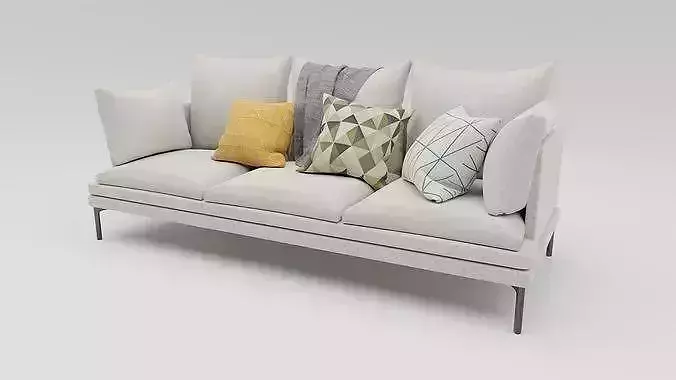 Poltrona Paralelas Low-poly 3D model