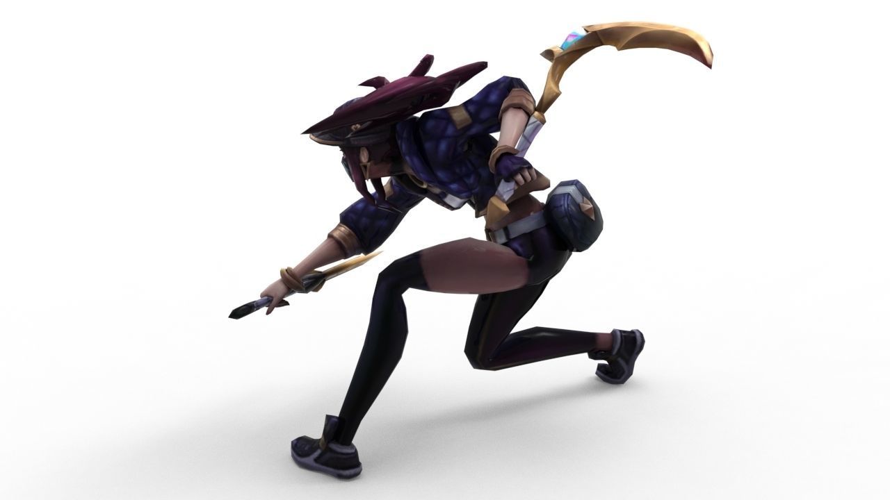 Akali KDA - League of Legends 3D print model_2