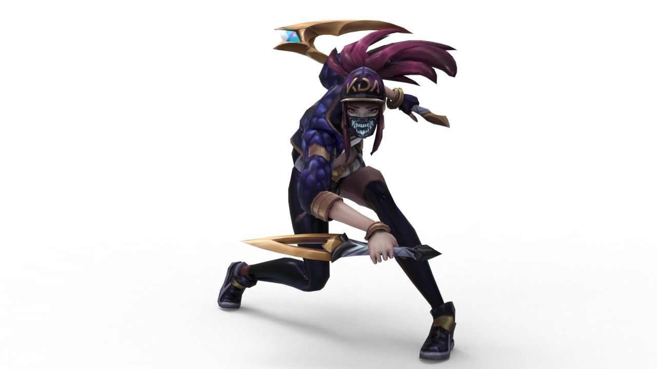 Akali KDA - League of Legends 3D print model_1