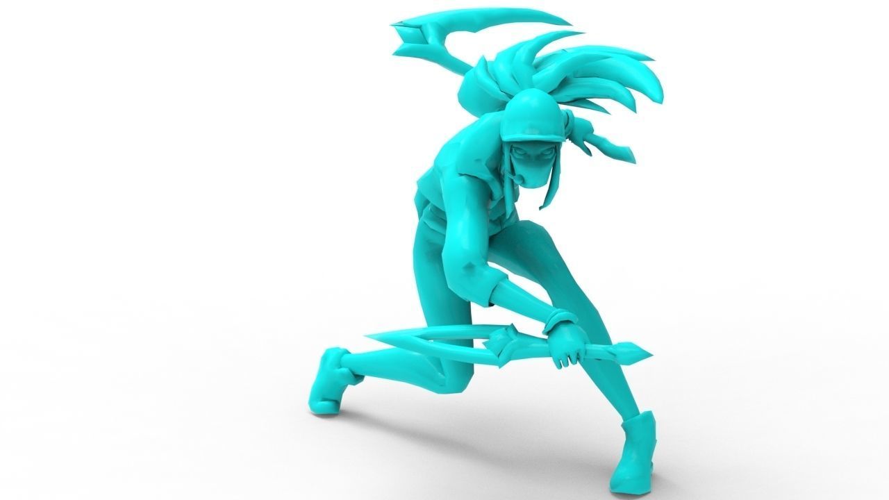 Akali KDA - League of Legends 3D print model_9