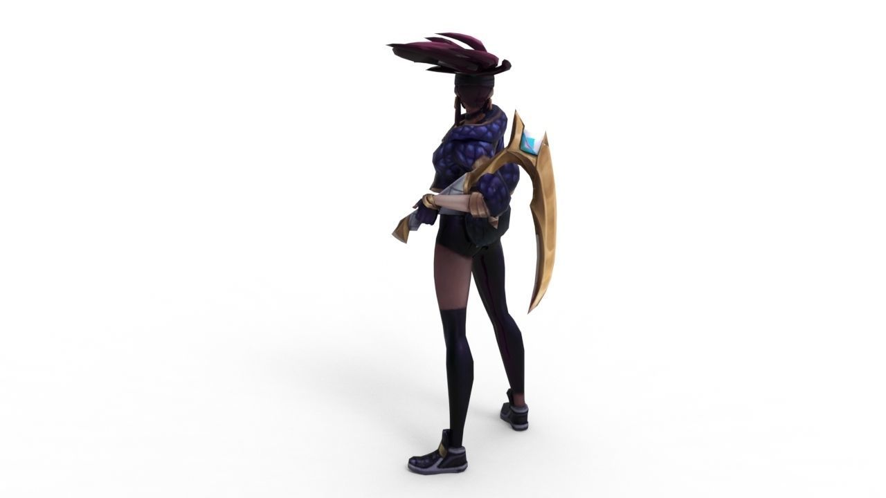 Akali KDA - League of Legends 3D print model_7