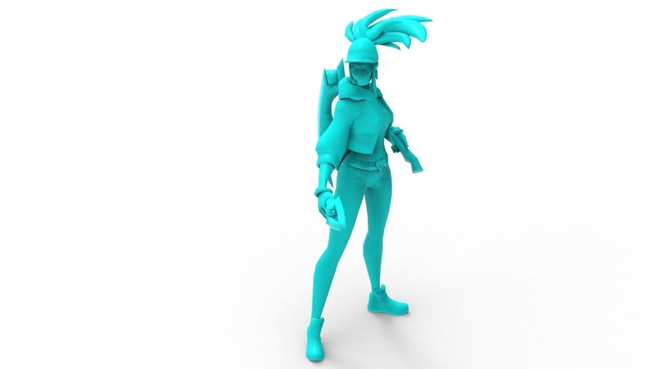 Akali KDA - League of Legends 3D print model_13