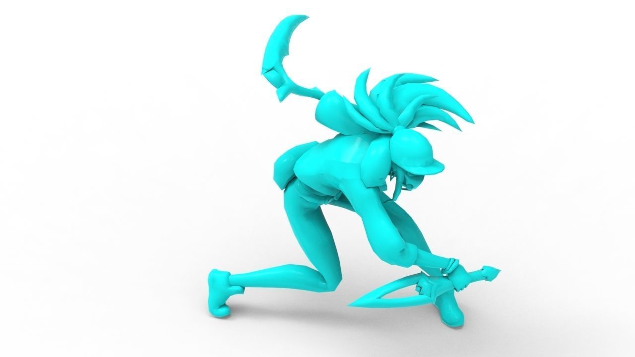 Akali KDA - League of Legends 3D print model_12