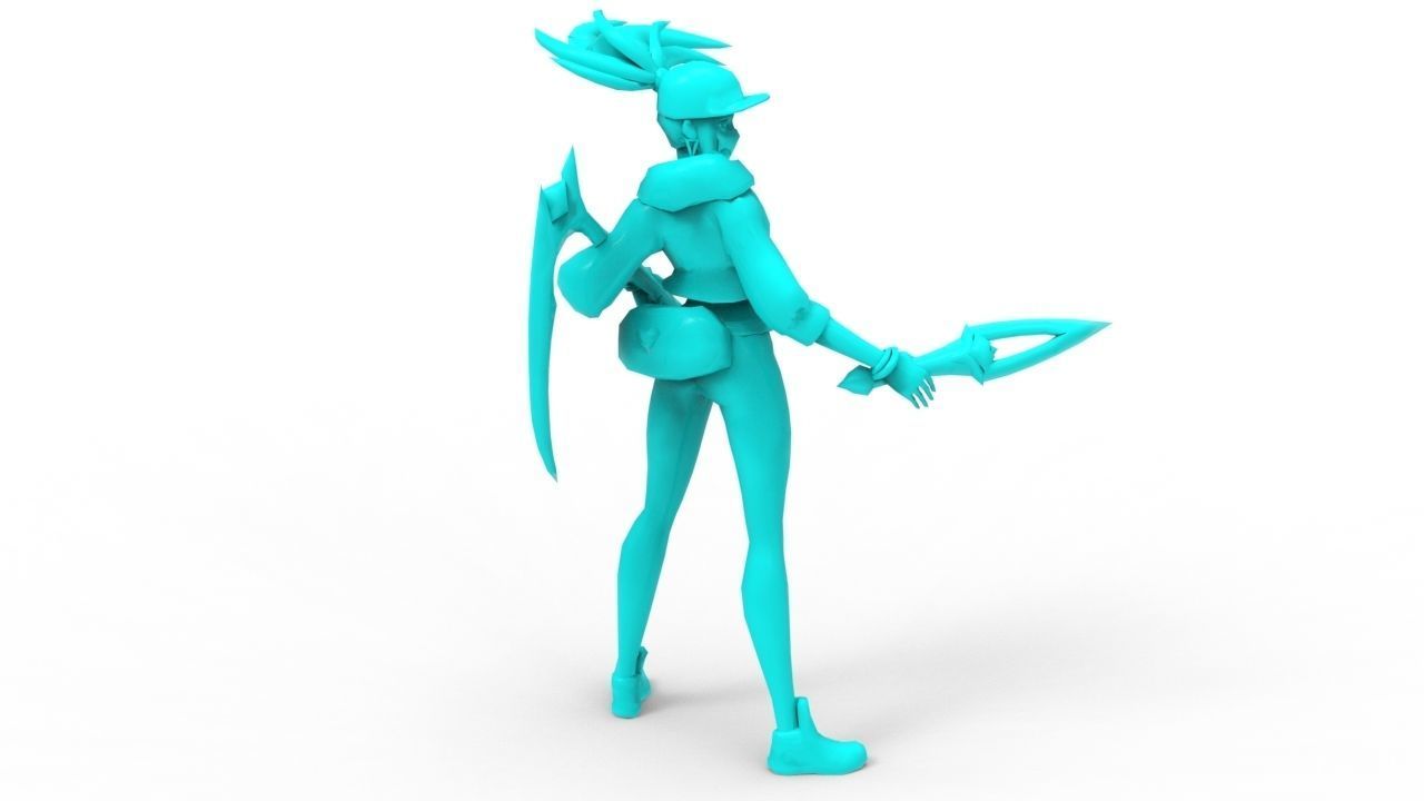Akali KDA - League of Legends 3D print model_16