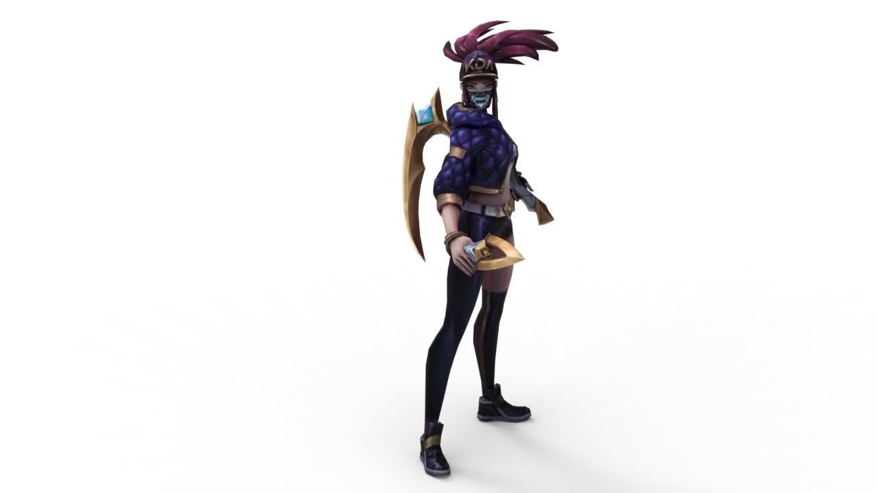 Akali KDA - League of Legends 3D print model_5