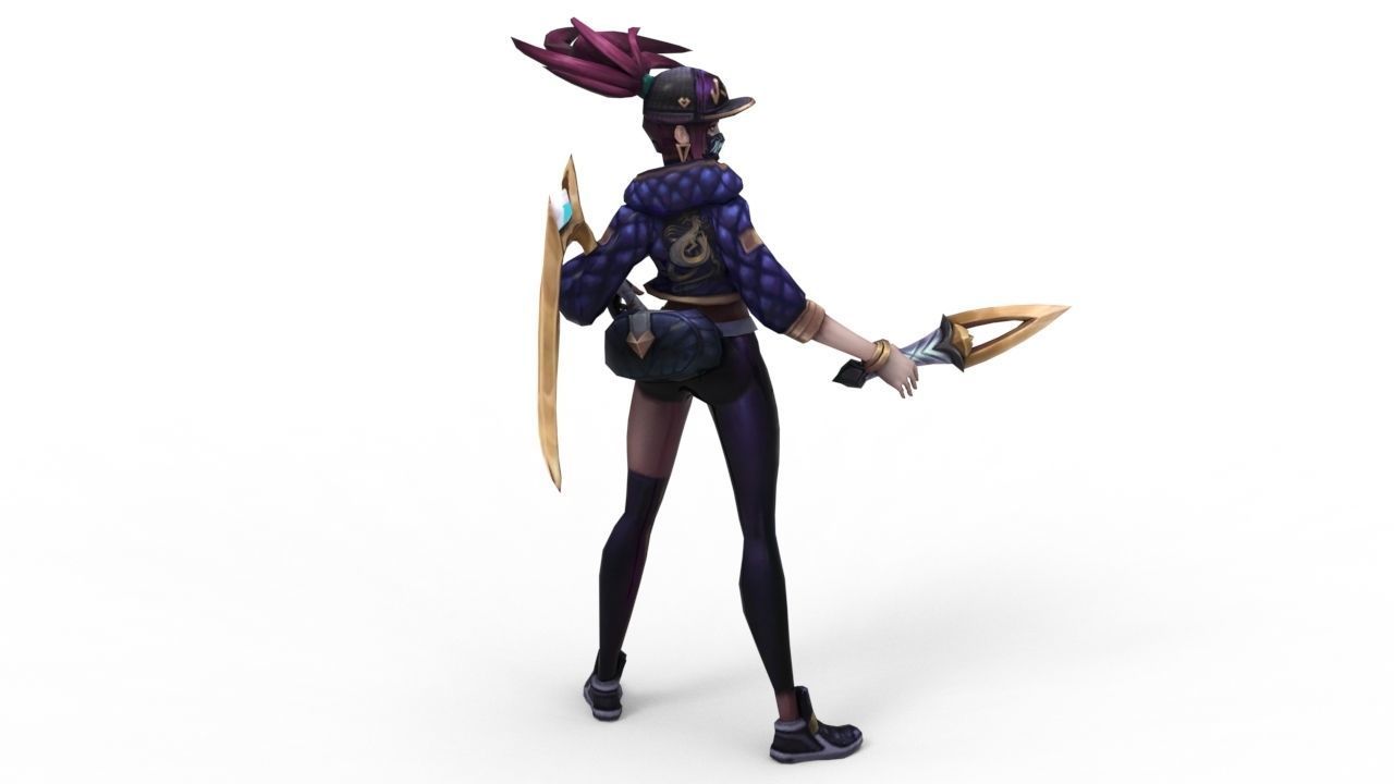 Akali KDA - League of Legends 3D print model_8