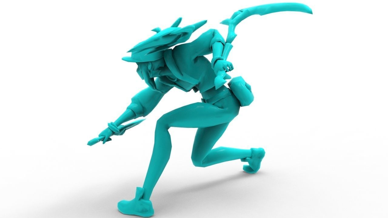 Akali KDA - League of Legends 3D print model_10