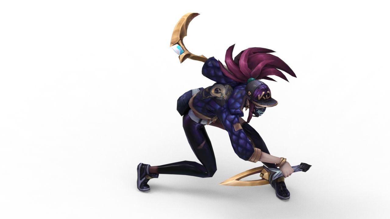 Akali KDA - League of Legends 3D print model_4