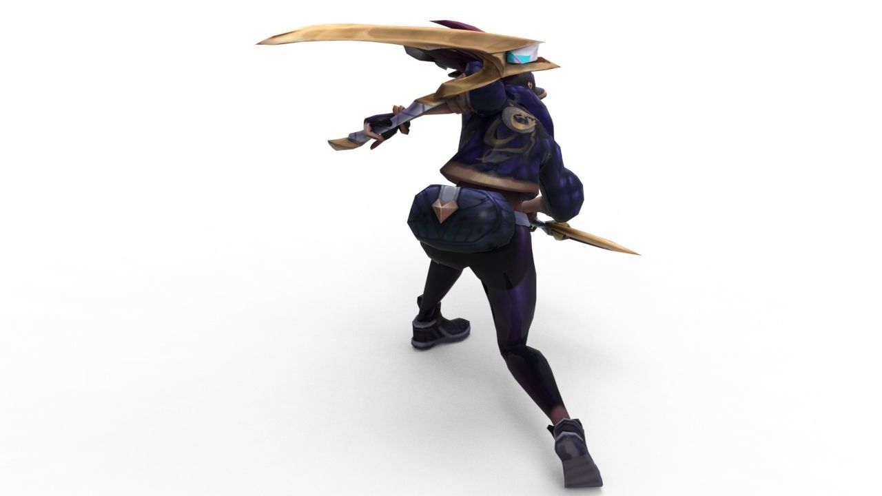 Akali KDA - League of Legends 3D print model_3