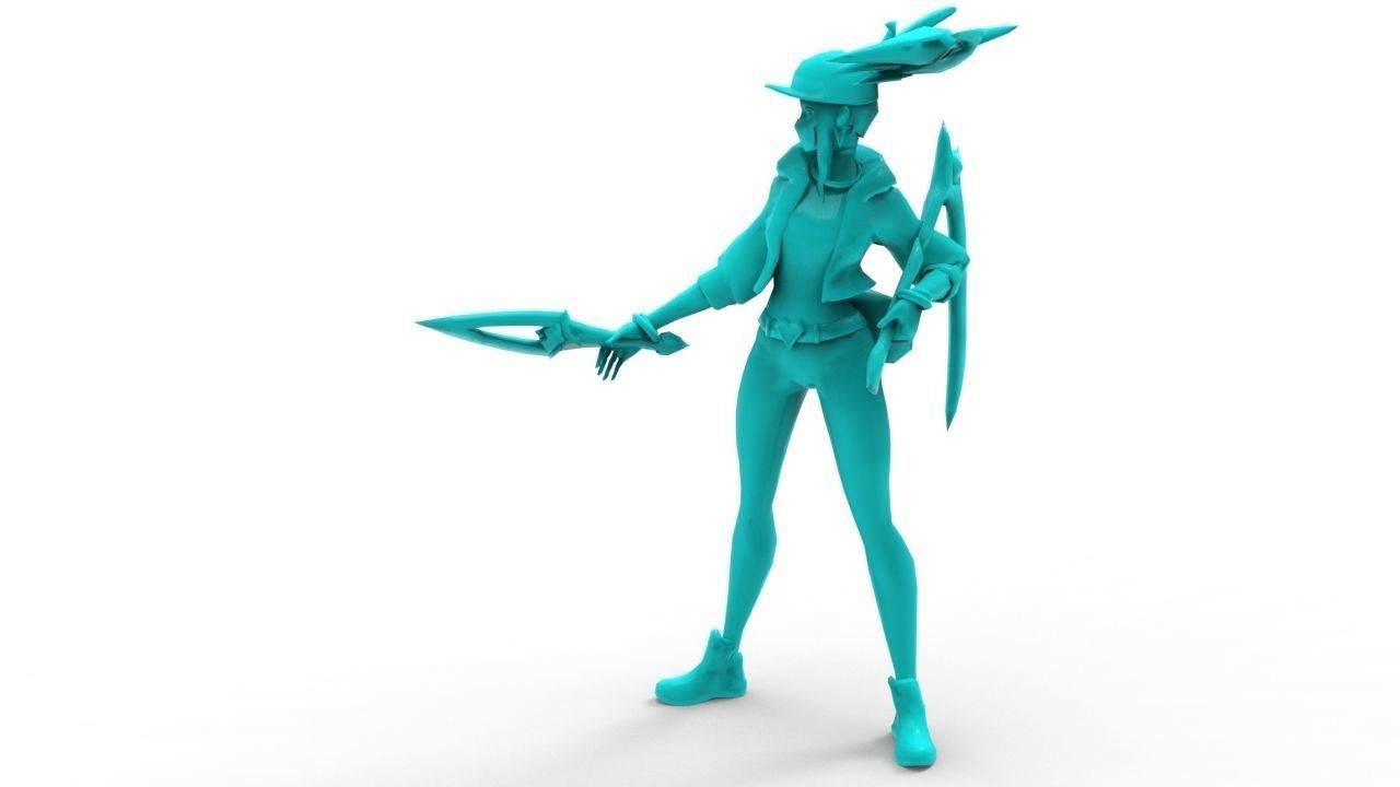 Akali KDA - League of Legends 3D print model_14