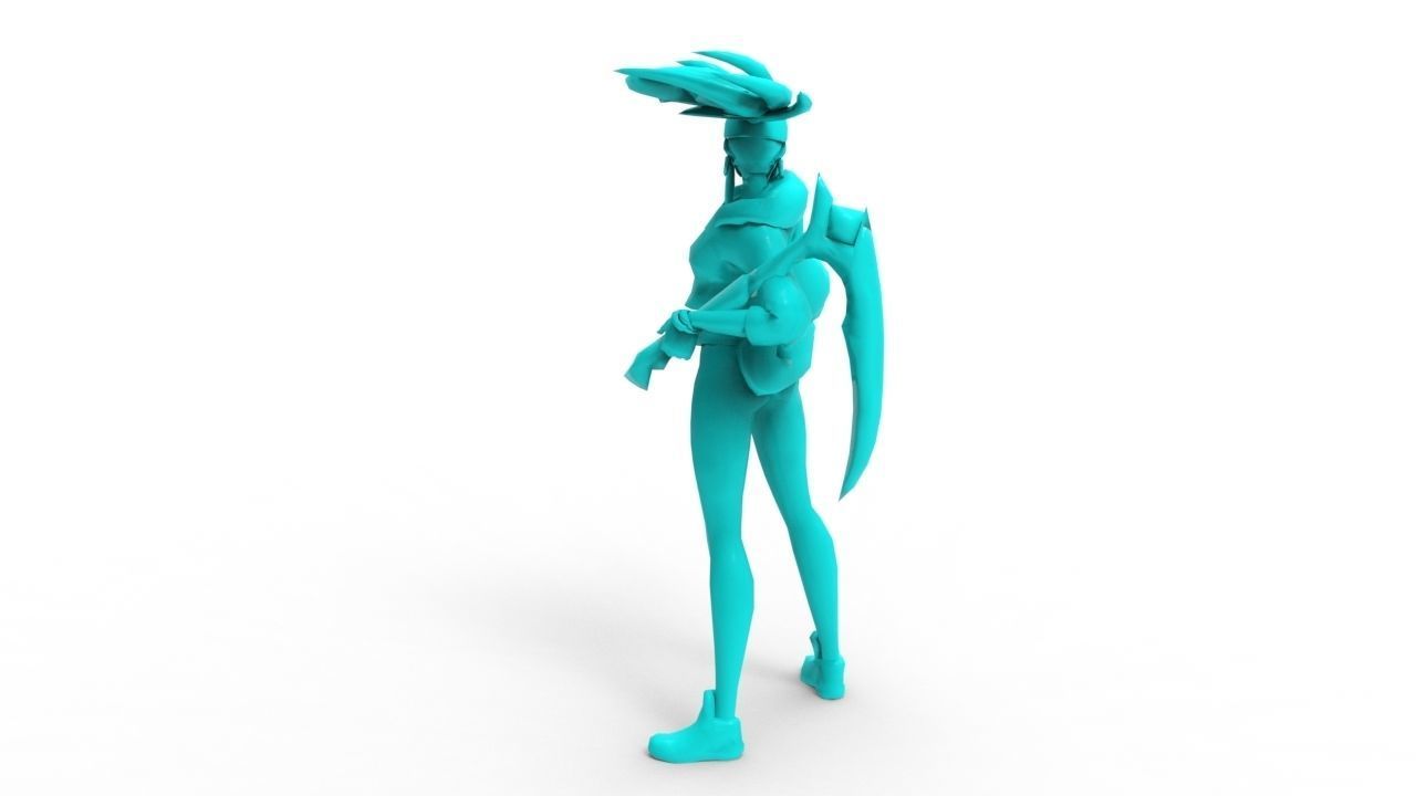 Akali KDA - League of Legends 3D print model_15