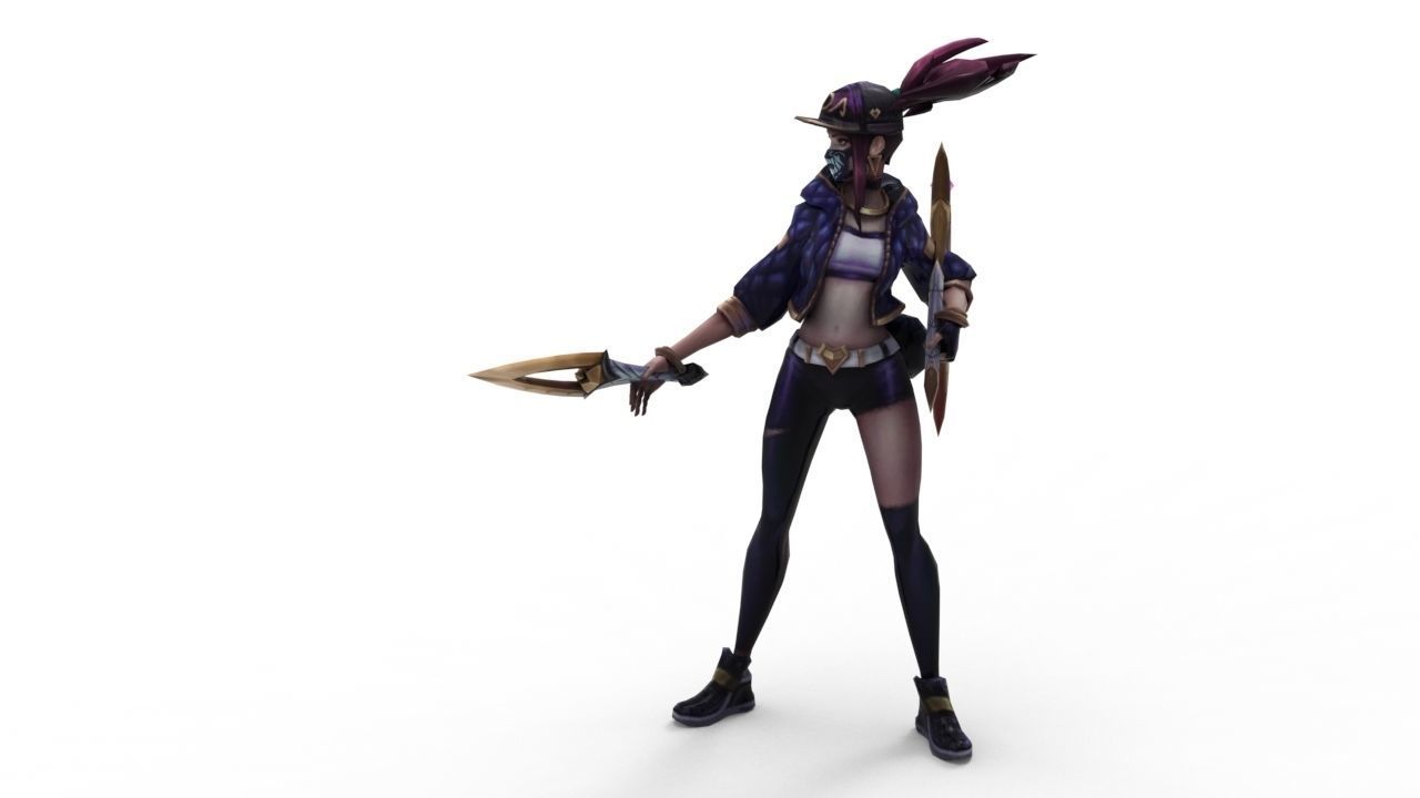 Akali KDA - League of Legends 3D print model_6