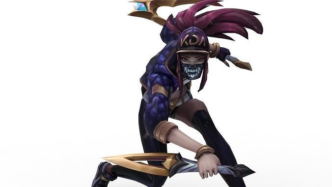 Akali KDA - League of Legends 3D print model