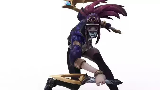 Akali KDA - League of Legends 3D print model