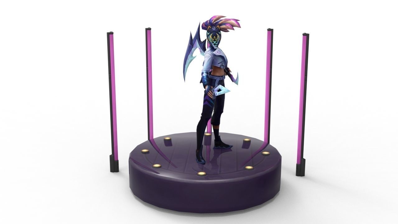 Akali KDA All-Out - League of Legends 3D print model_6