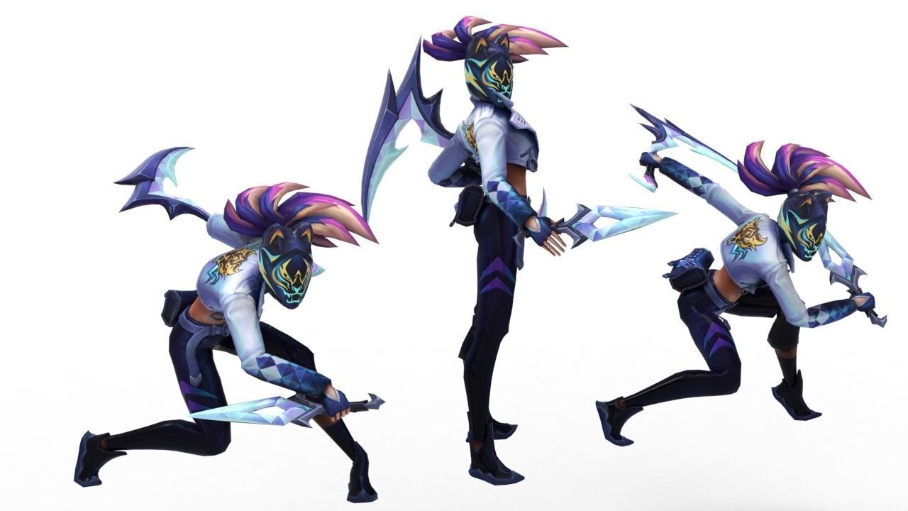 Akali KDA All-Out - League of Legends 3D print model_14