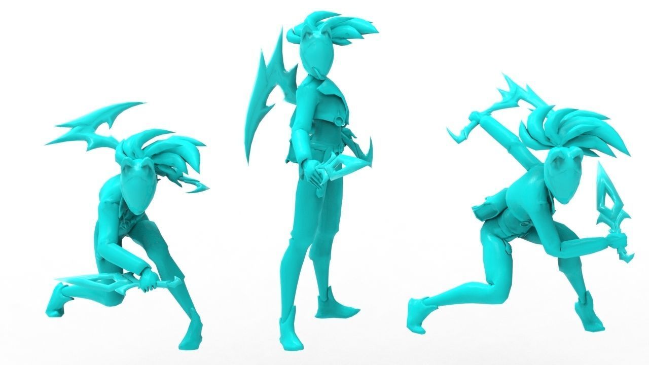 Akali KDA All-Out - League of Legends 3D print model_19