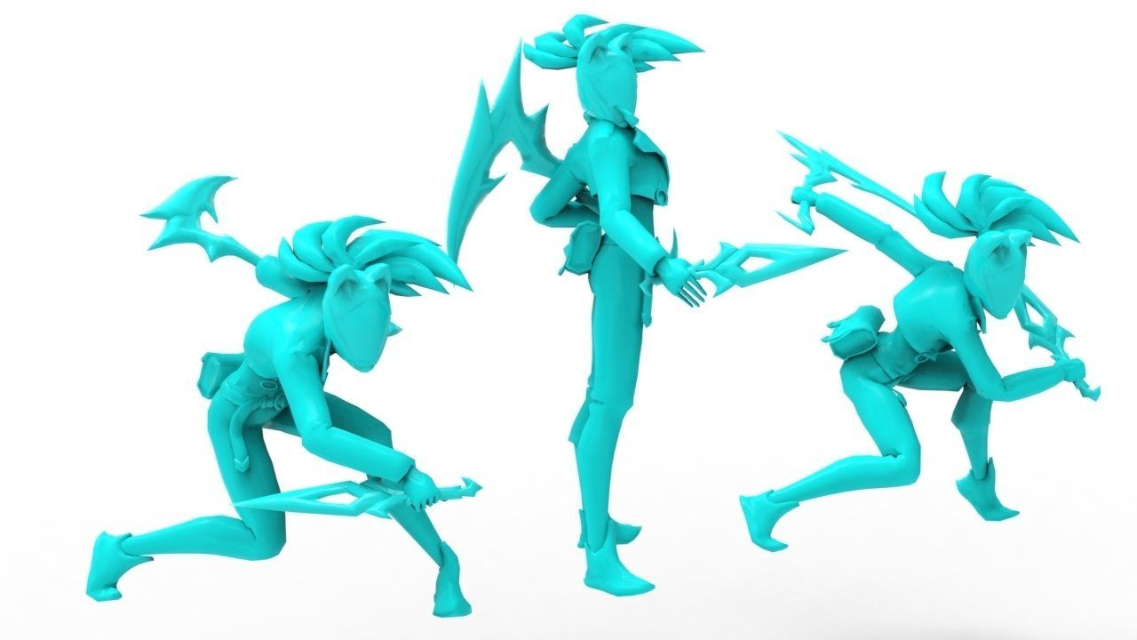 Akali KDA All-Out - League of Legends 3D print model_22