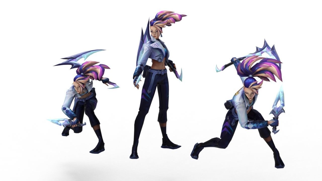 Akali KDA All-Out - League of Legends 3D print model_8