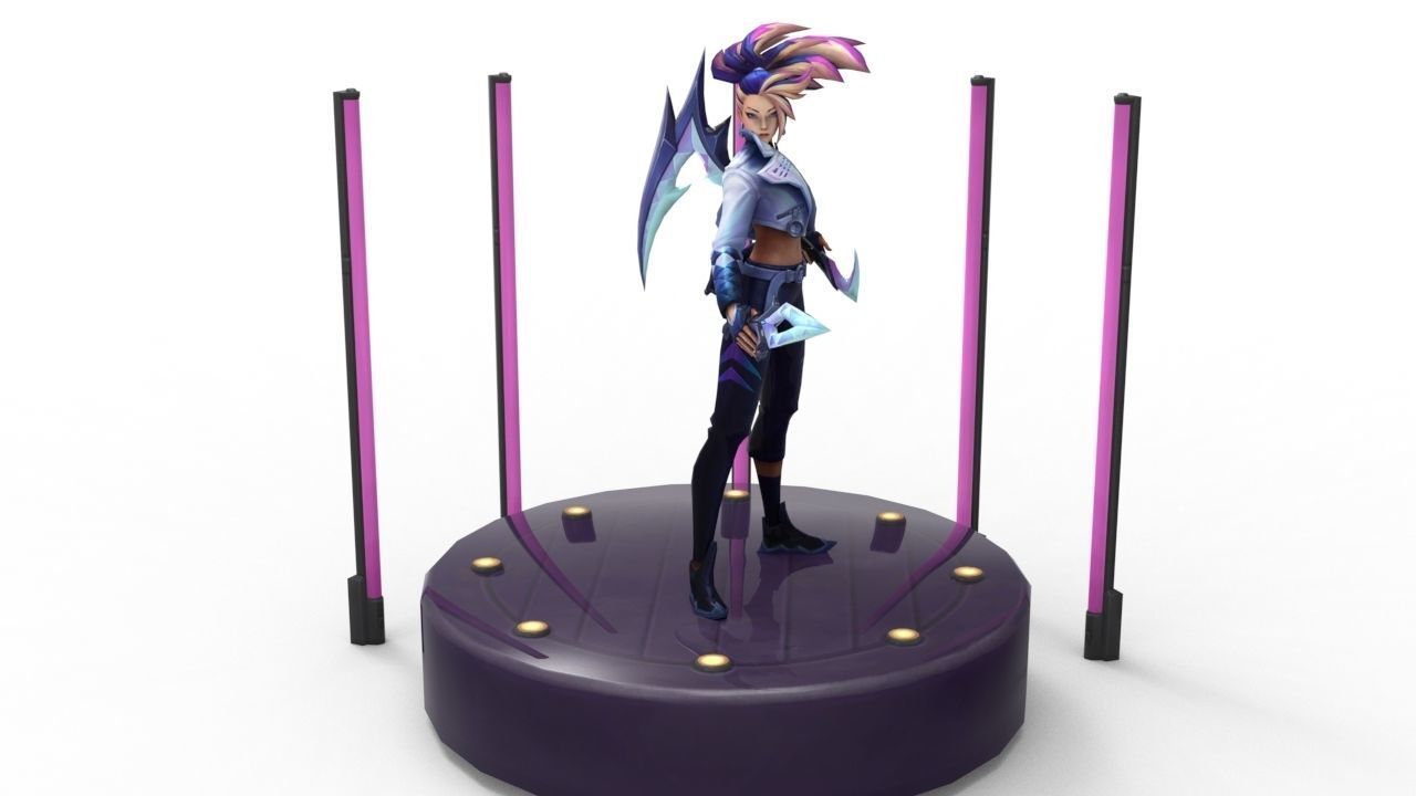 Akali KDA All-Out - League of Legends 3D print model_5