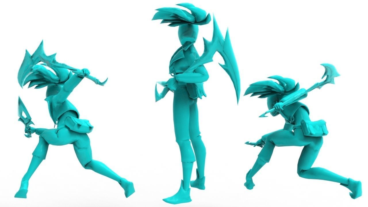 Akali KDA All-Out - League of Legends 3D print model_21