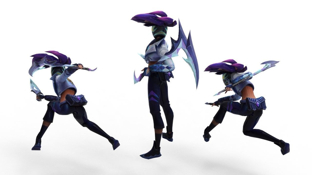 Akali KDA All-Out - League of Legends 3D print model_13