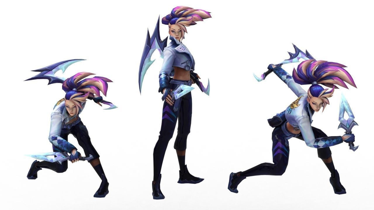Akali KDA All-Out - League of Legends 3D print model_7