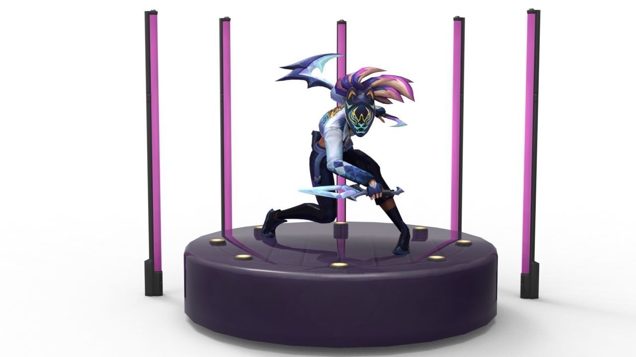 Akali KDA All-Out - League of Legends 3D print model_4