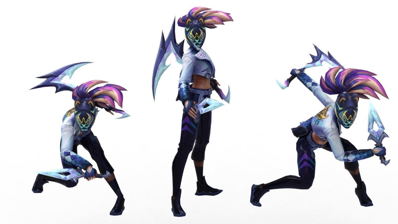 Akali KDA All-Out - League of Legends 3D print model_11