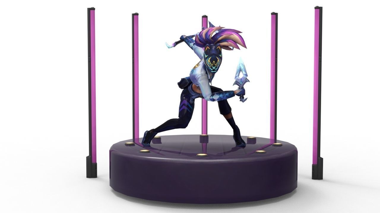 Akali KDA All-Out - League of Legends 3D print model_2