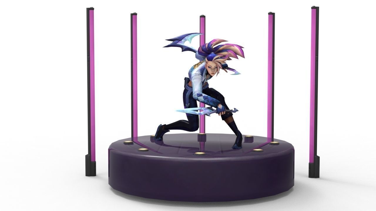 Akali KDA All-Out - League of Legends 3D print model_3