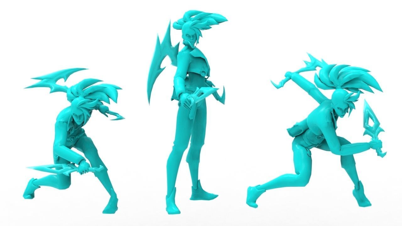 Akali KDA All-Out - League of Legends 3D print model_15