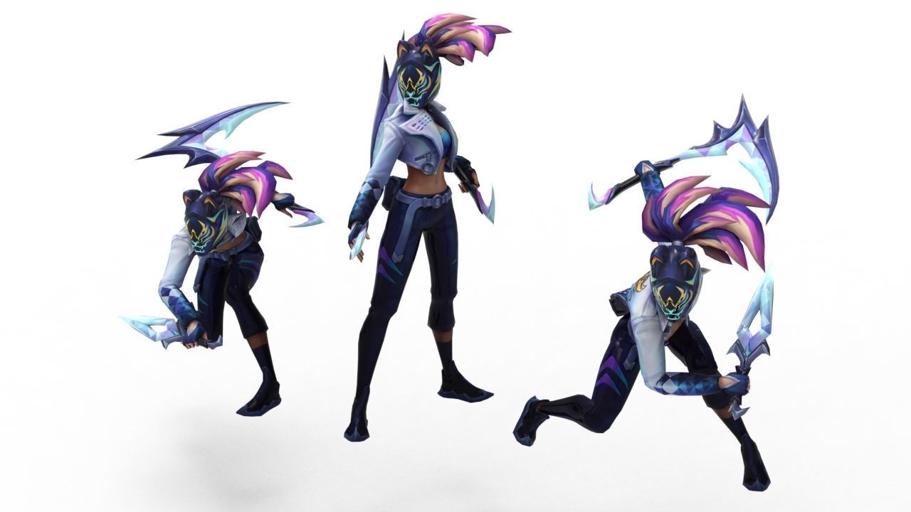 Akali KDA All-Out - League of Legends 3D print model_12