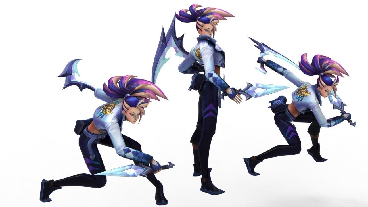 Akali KDA All-Out - League of Legends 3D print model_10
