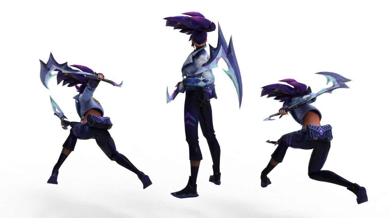 Akali KDA All-Out - League of Legends 3D print model_9