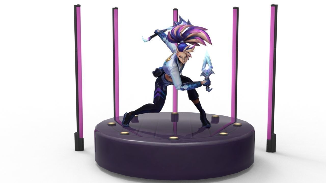 Akali KDA All-Out - League of Legends 3D print model_1