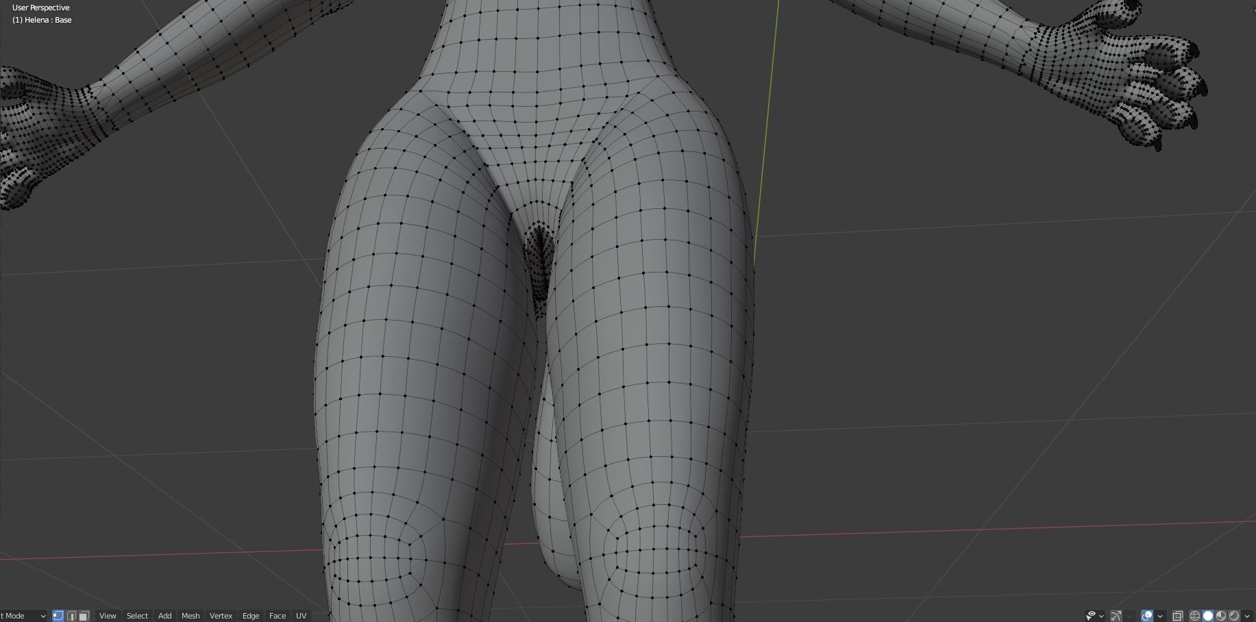 Helena Anthro Wolf 3D model_55