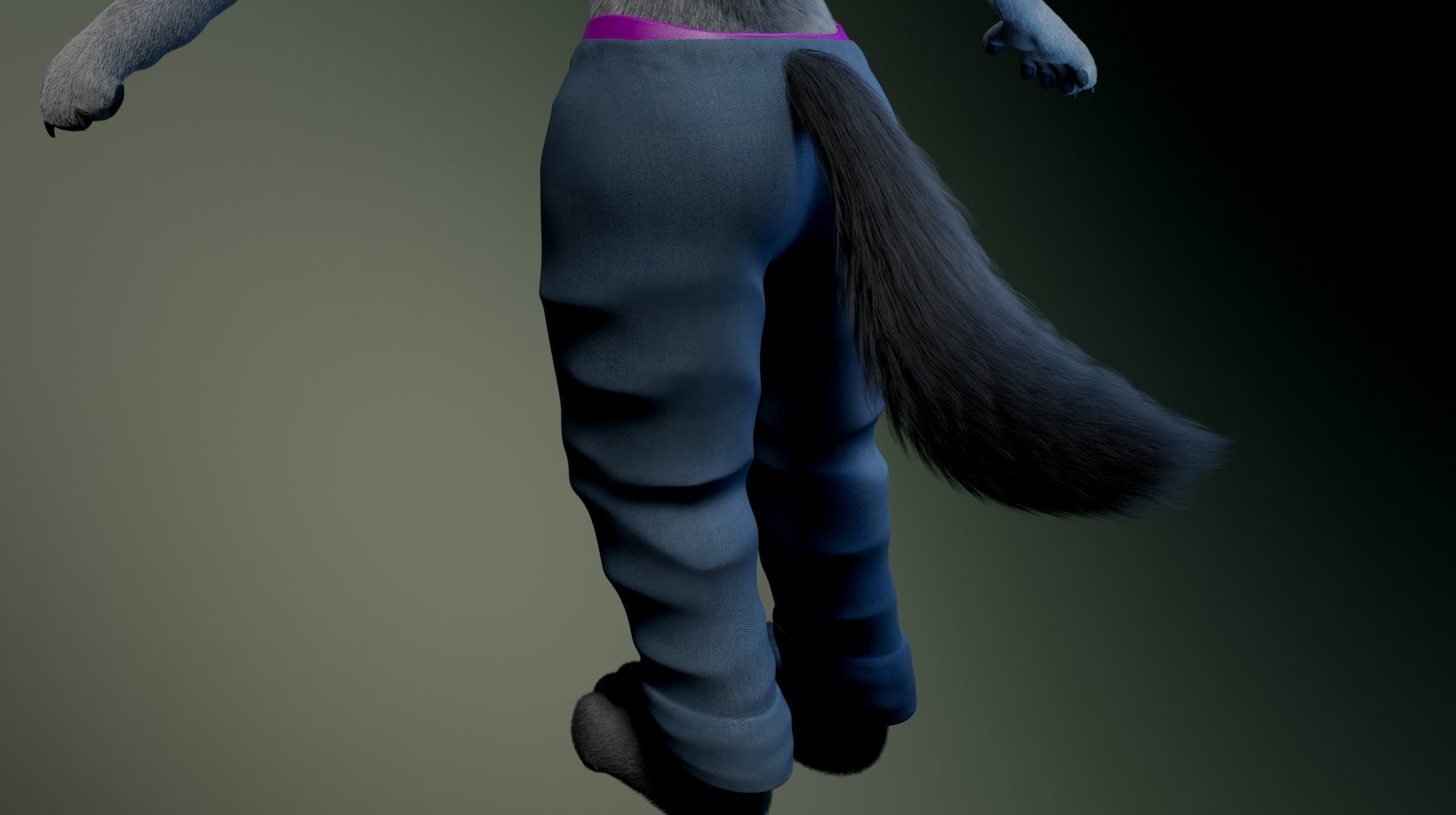 Helena Anthro Wolf 3D model_25