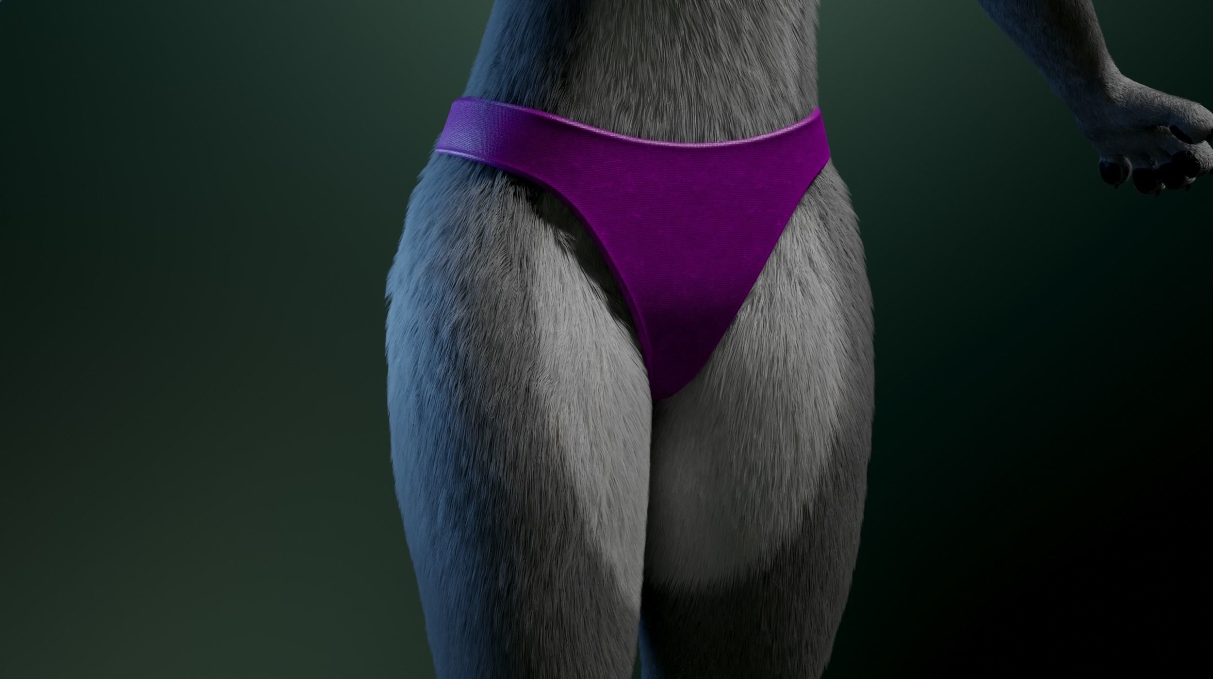 Helena Anthro Wolf 3D model_22