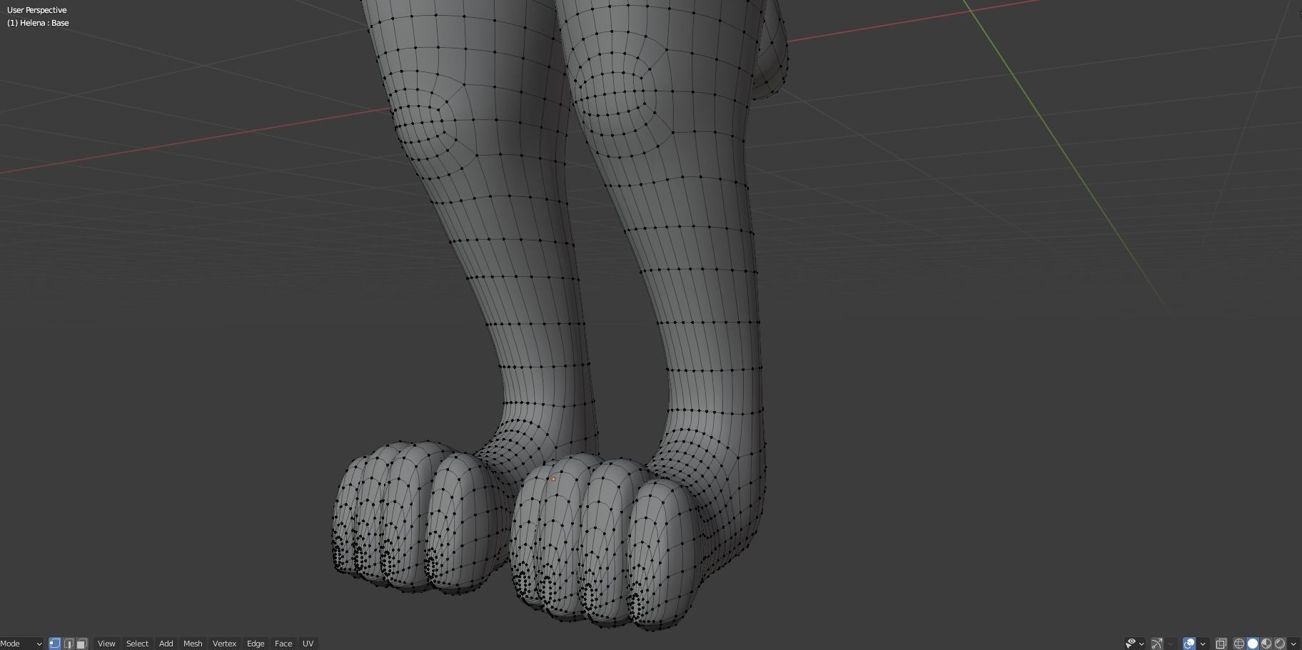 Helena Anthro Wolf 3D model_58