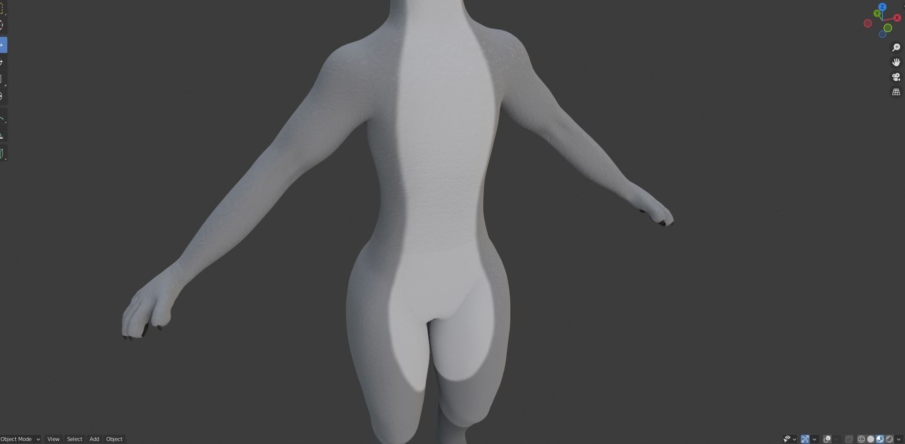 Helena Anthro Wolf 3D model_43